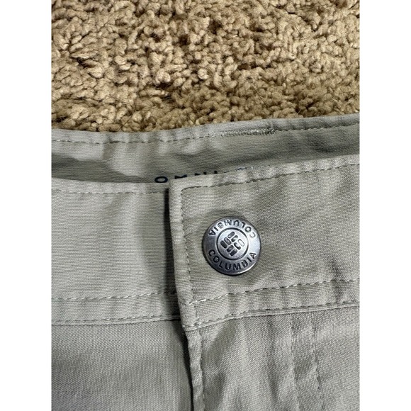 Columbia Pants Men 38W 32L Omni-Shield Repellency Tan Lightweight Hiking Outdoor - Picture 2 of 12